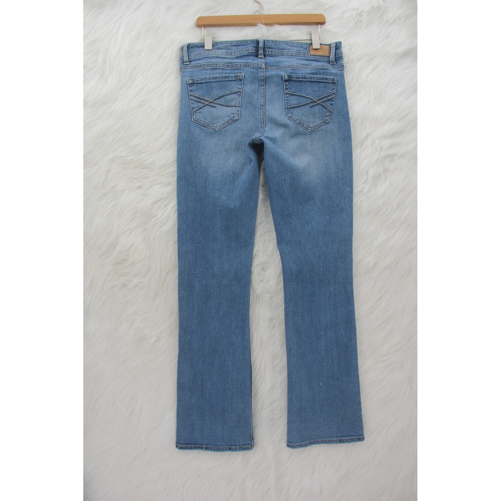 AEROPOSTALE Baby Bootcut Jeans Women's Size 8R Light Wash Blue Low Rise Y2K - Picture 7 of 12